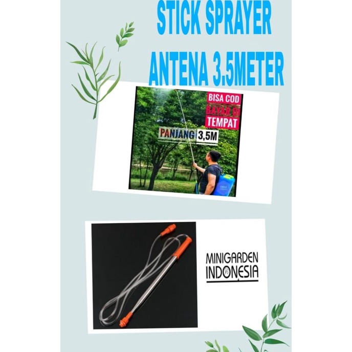 monggo] STIK SPRAYER ELEKTRIK ANTENA 3,5 METER + SELANG stik semprotan hama