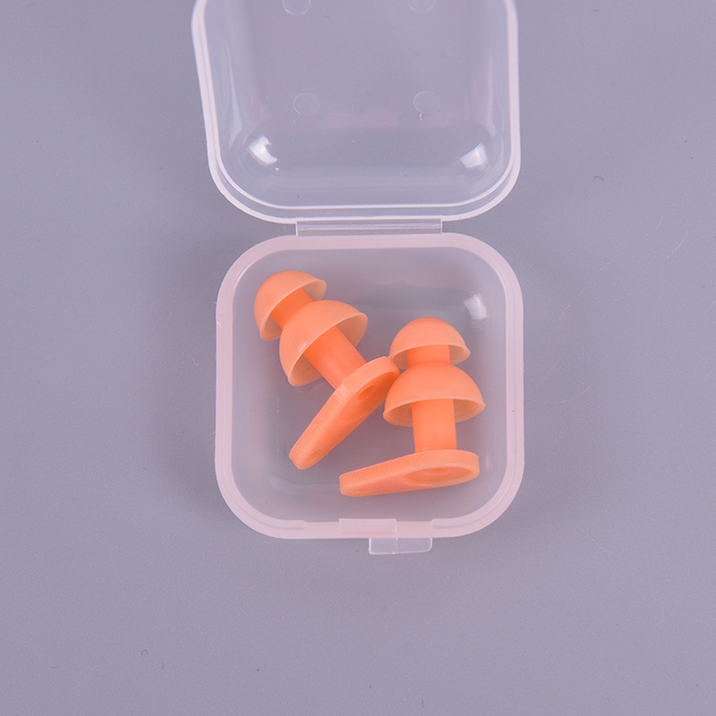 &lt; E2id &amp; &gt; 1 Pasang Earplugs Bahan Silikon Anti Air