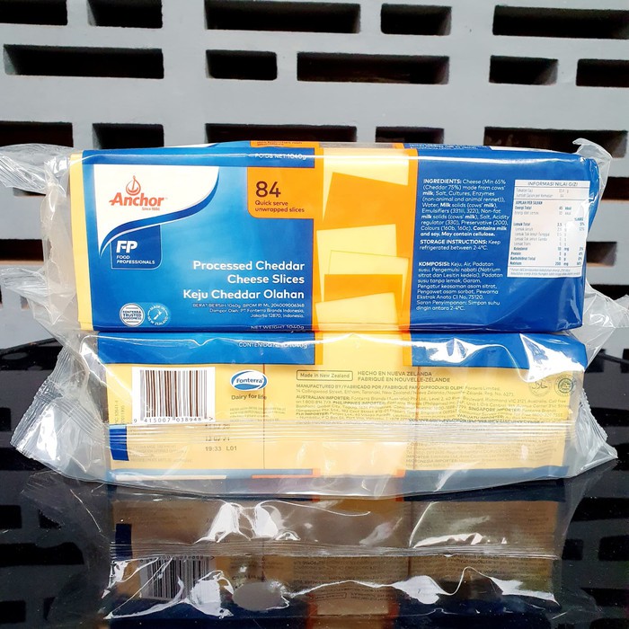 [KARTON] ANCHOR CHEDDAR BURGER SLICE KEJU