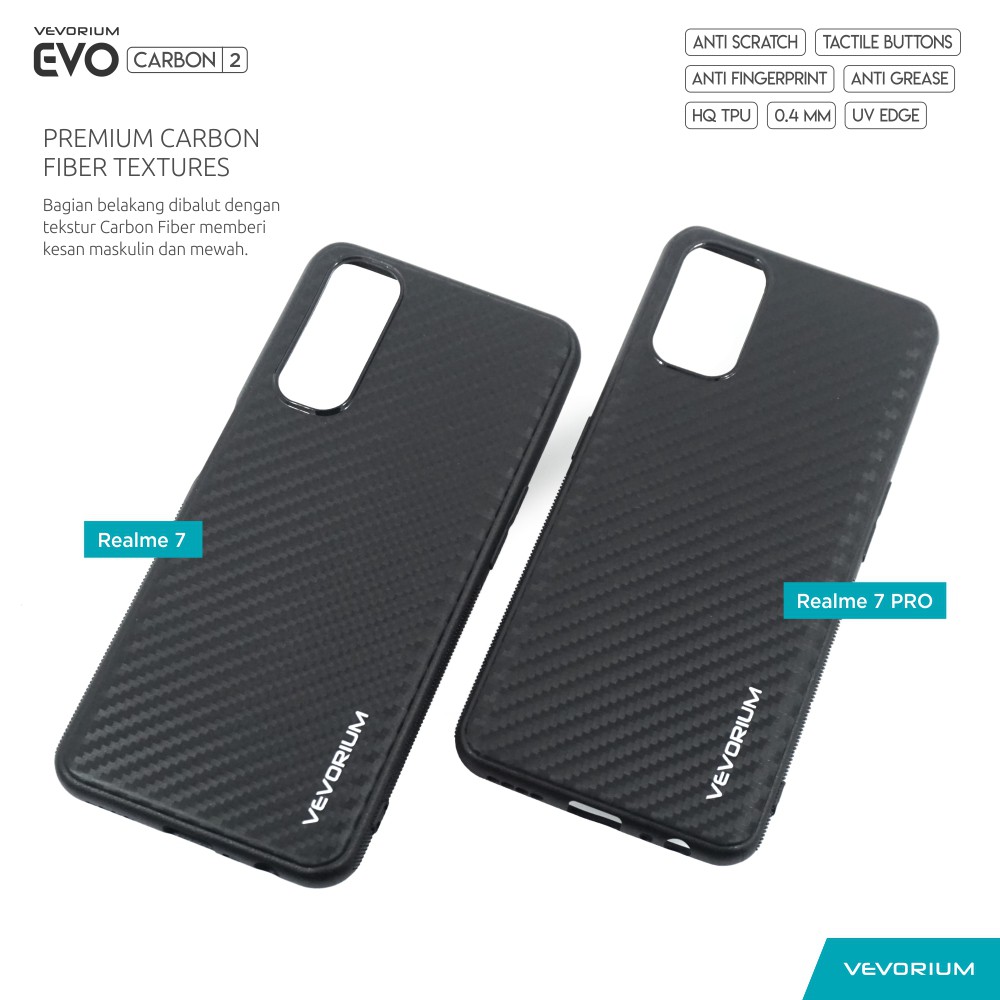 VEVORIUM EVO CARBON Realme 7 PRO Realme 7 Premium Soft Case Softcase