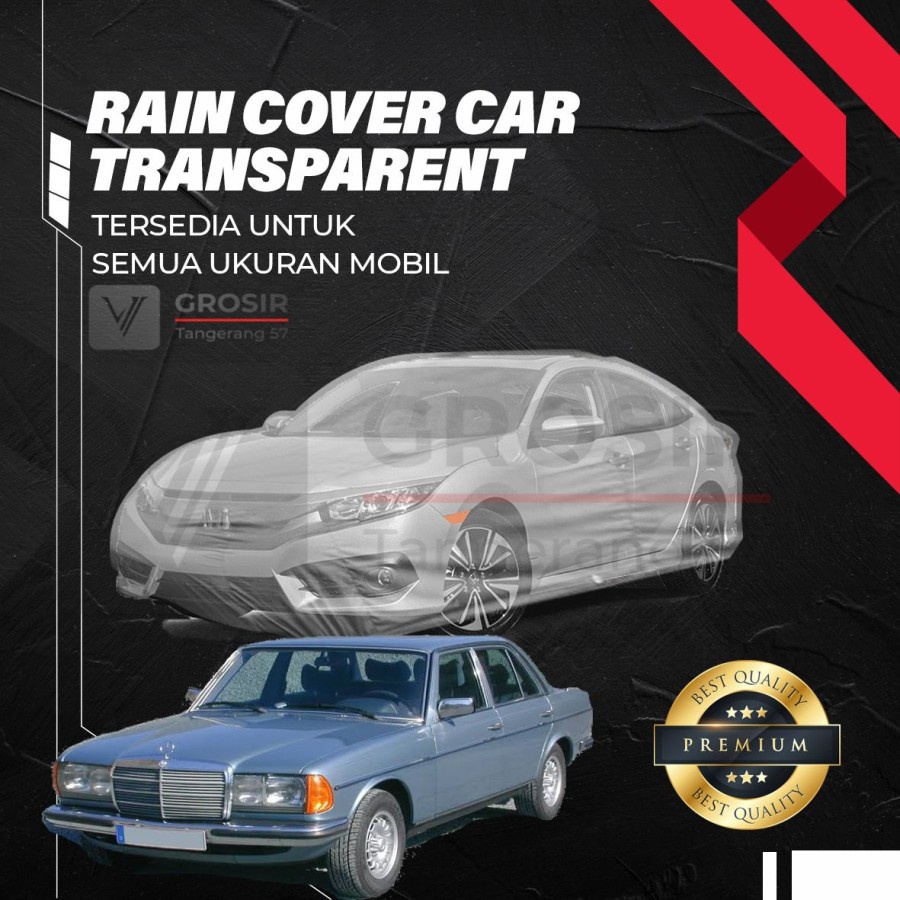 SARUNG TRANSPARAN MERCY TIGER W123 1976-1986 / BODY COVER MERCY TIGER