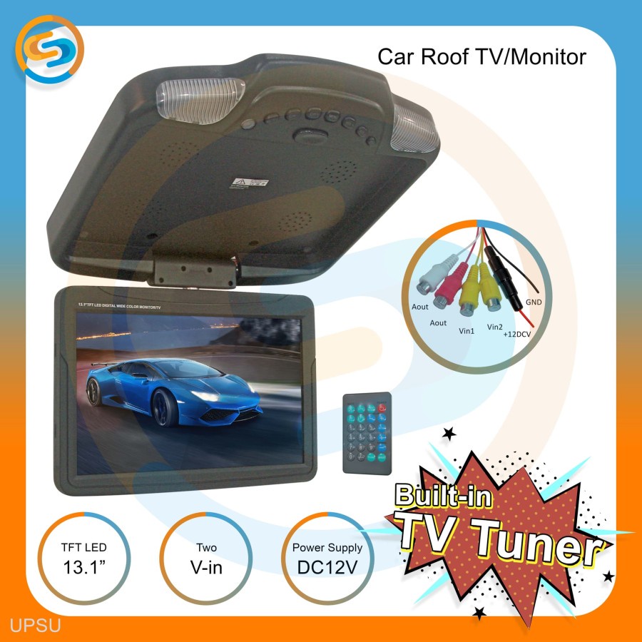 Tv Roof 13.1 inch - Tv plafon 13.1 inch tv mobil upsu