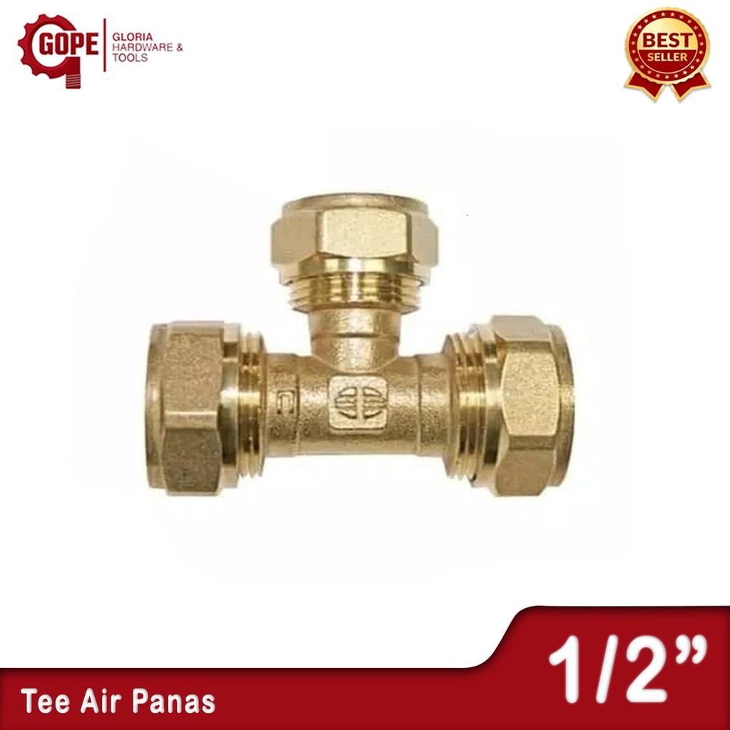 Tee Air Panas T Drat Kuningan Waterheater