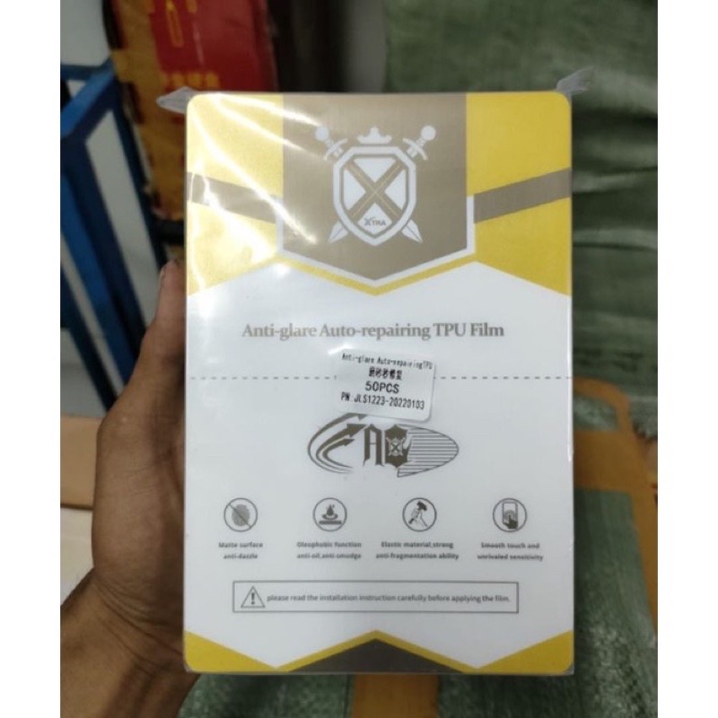 ANTIGORES HYDROGEL AUTO REPAIR CLEAR/MATTE BAHAN SEMUA TIPE HP ADA