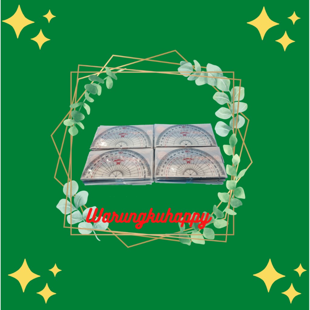 

Penggaris Busur Butterfly No. 4 / Mistar 180 Deg