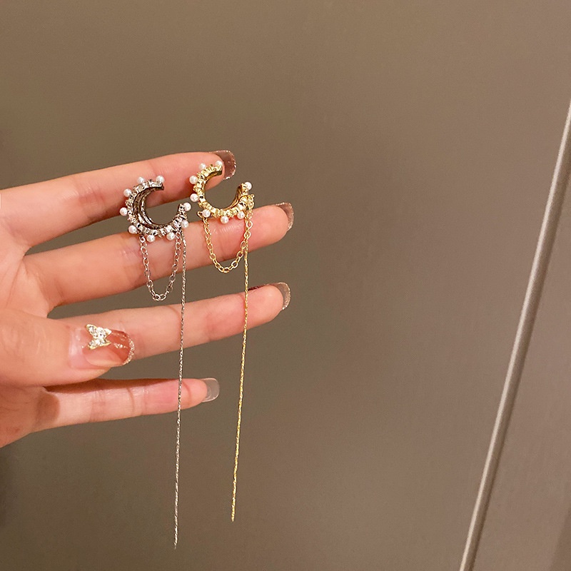 Anting AT 168 Anting Tindik dan Jepit Panjang Unik Lucu Keren Fashion Wanita / Anting Pesta /BS