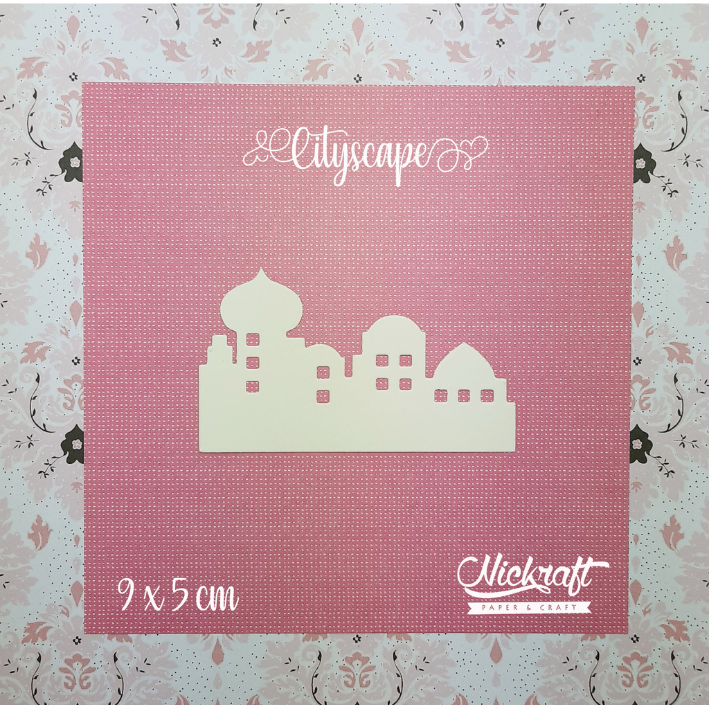 CITYSCAPE / KUBAH MASJID - Bahan Scrapbook Mahar / Gedung Bangunan