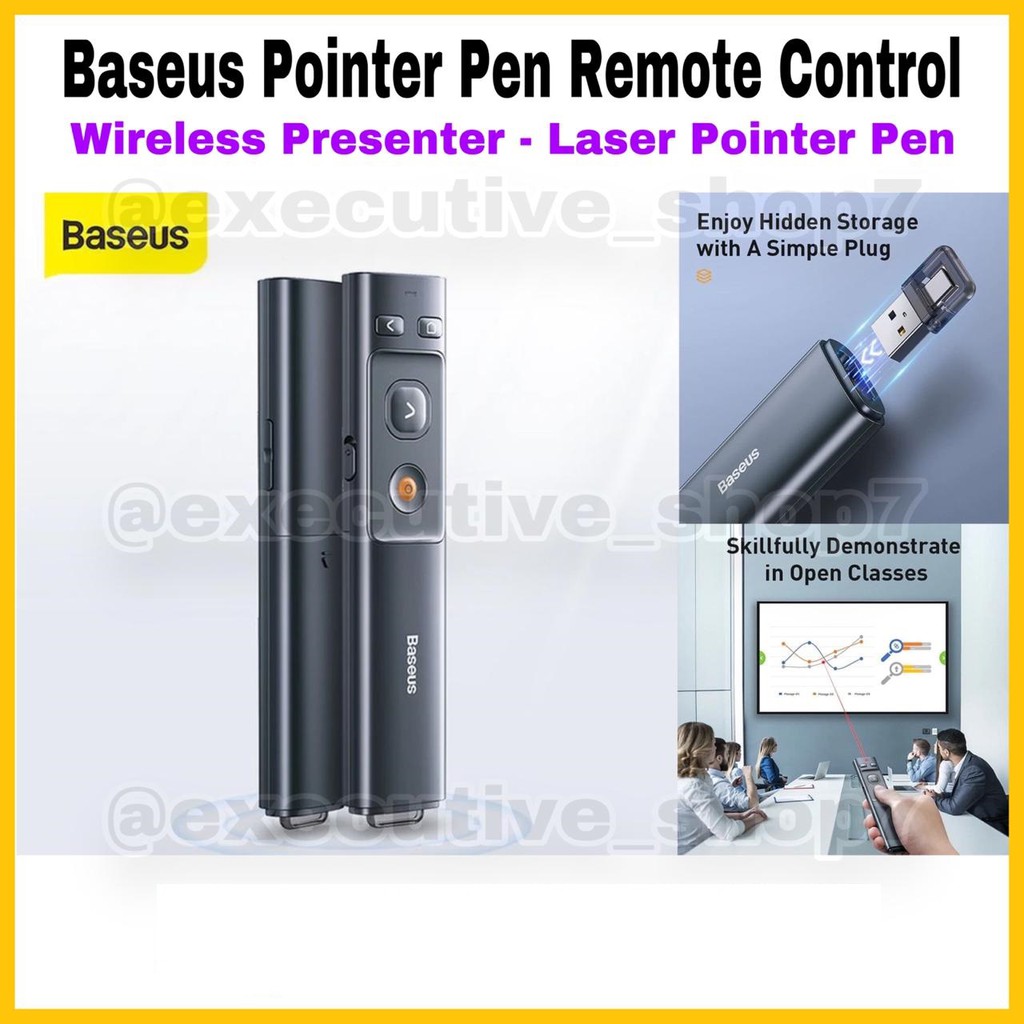 Baseus Pointer Pen Remote Control - Wireless presenter - Laser Pointer Pen