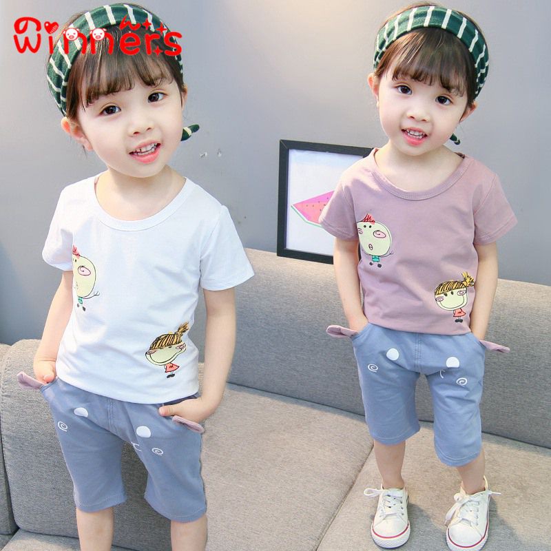 Winners Setelan Kaos T-Shirt Bayi Perempuan Lengan Pendek ...