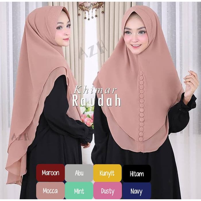 Jual Jilbab Hijab Kerudung Instan Khimar Syari Raudah