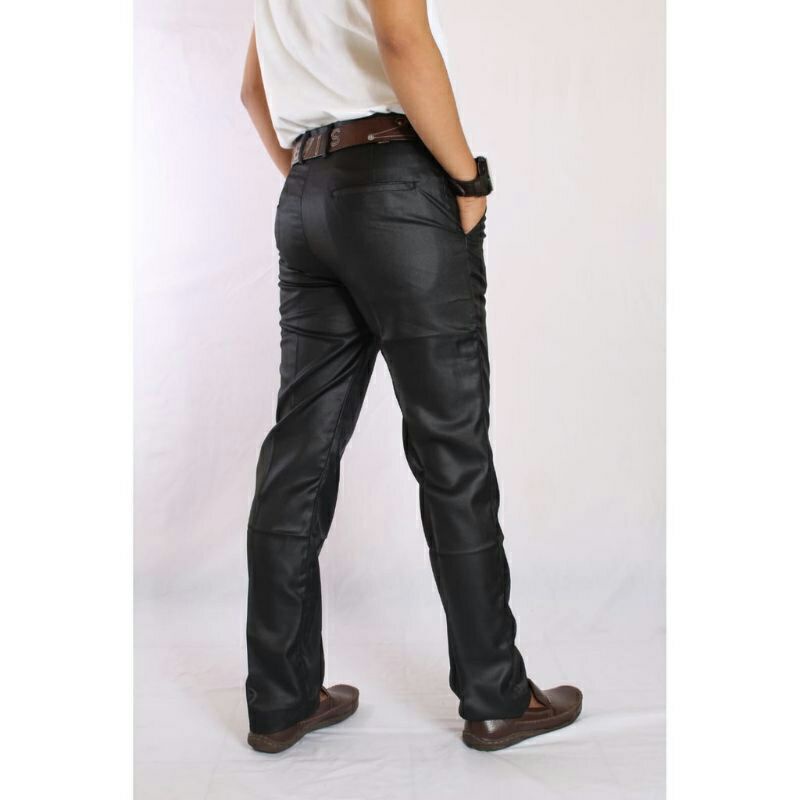 Celana Formal Metalik SLIMFIT Panjang Pria Kantor (Kinclong)