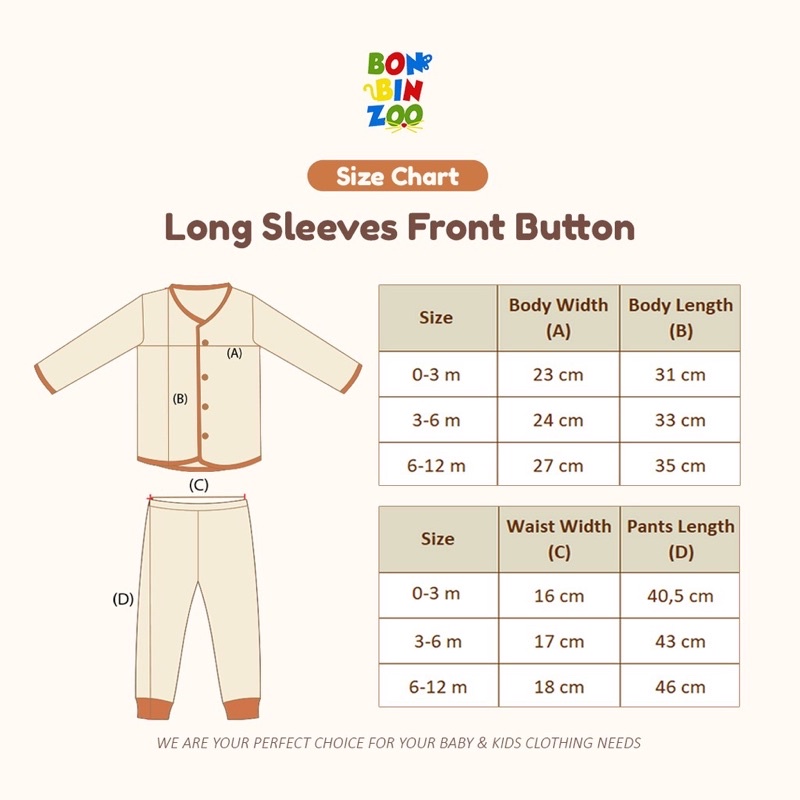 Bonbinzoo NATURE SERIES Setelan Baju Panjang Celana Panjang 0 Bulan - 3 Tahun / 0M - 3Y Baju Bayi Newborn Piyama Baby Nature Series