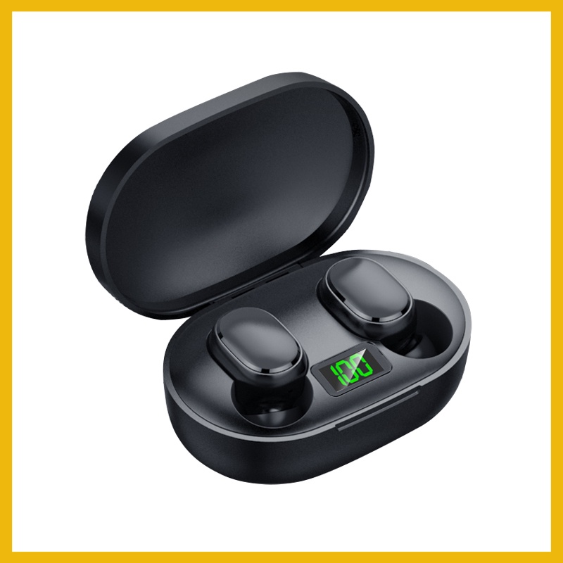 Moi TWS Wireless Bluetooth Earphone  BT 5.0 Earbuds HD Bass Long Battery-A8S-Hitam