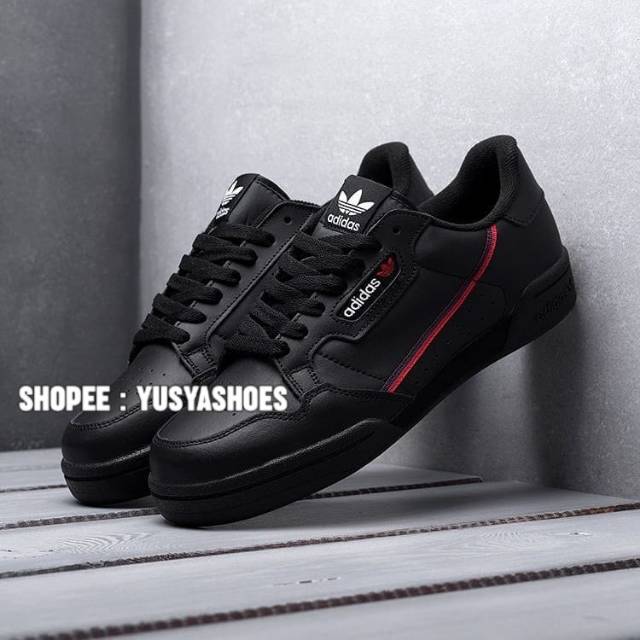 ADIDAS CONTINENTAL 80 FULL BLACK BNIB INDONESIA