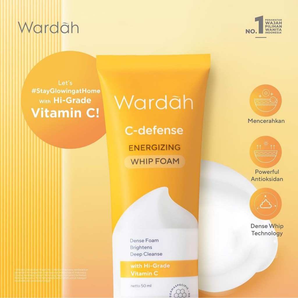 Wardah C-Defense Energizing Whip Foam