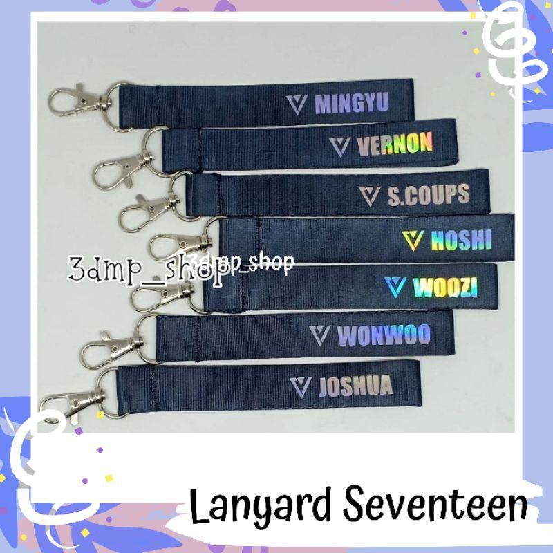 Lanyard Gantungan Kunci Ganci Seventeen hoshi woozi vernon