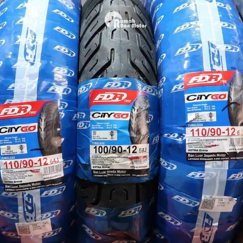 BAN FDR CITYGO RING 12 ukuran 100/90-12 dan 110/90-12 ban motor tubeless honda scopy yamaha freego