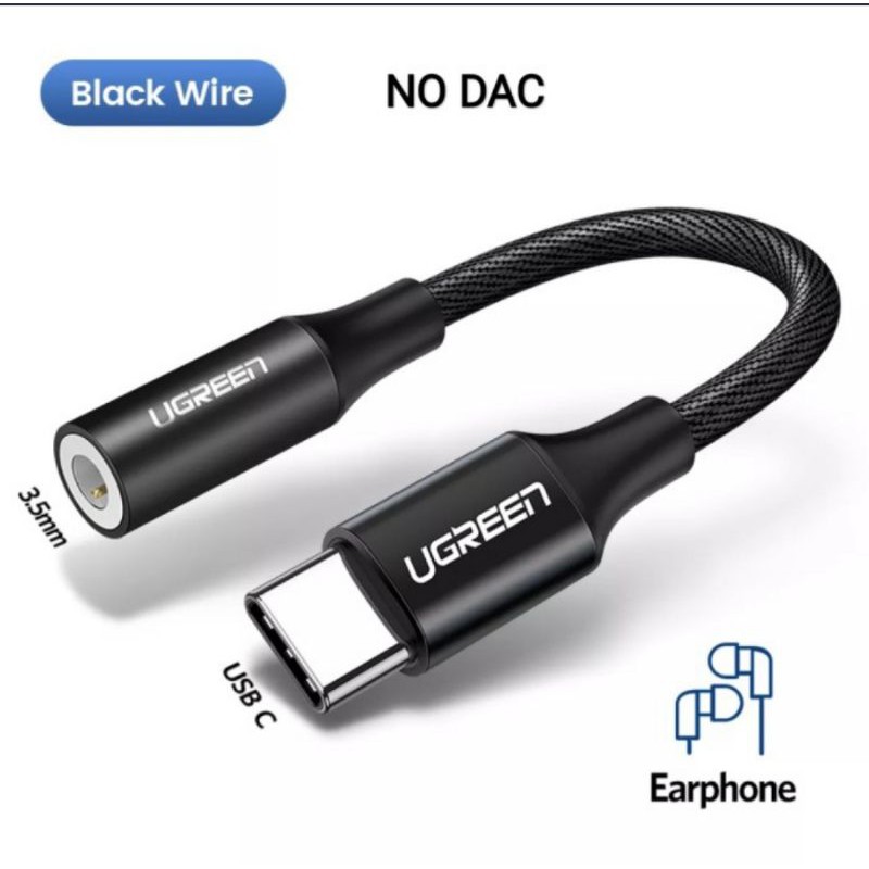 Ugreen Type C to Aux 3.5 mm - Ugreen Adapter Usb C to Audio Original