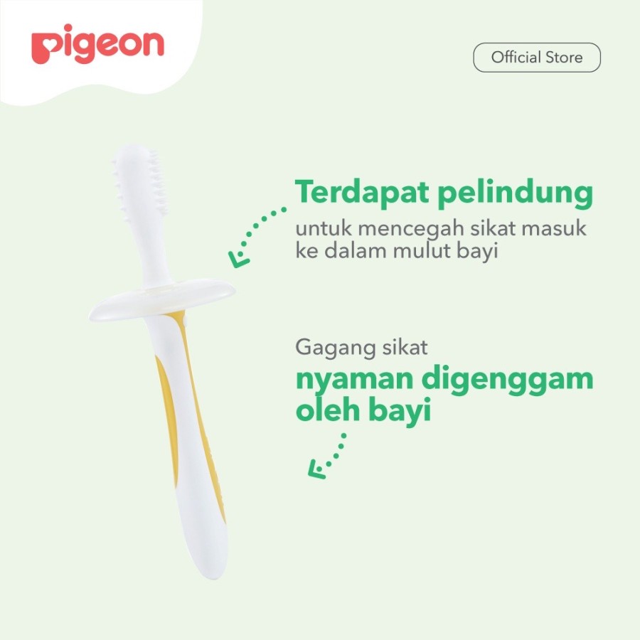 PIGEON TRAINING TOOTHBRUSH L-1 Pigeon Sikat Gigi Bayi Tahap 1