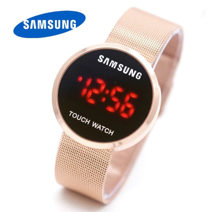 Jam Tangan WAnita Samsung Digital Touch Watch Bulat Pasir