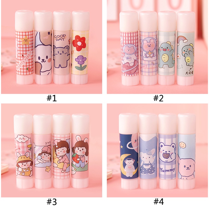 Lem Stick Motif Kartun Gaya Korea Untuk Pelajar