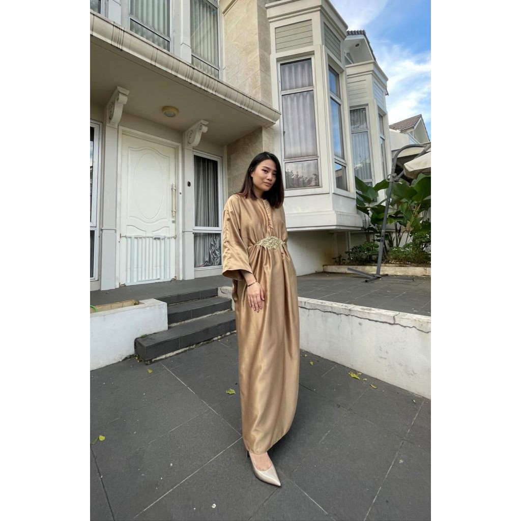 [VM] - Kaftan fashion satin polos modist  / kaftan muslim dewasa lebaran 084# Mydress_collection