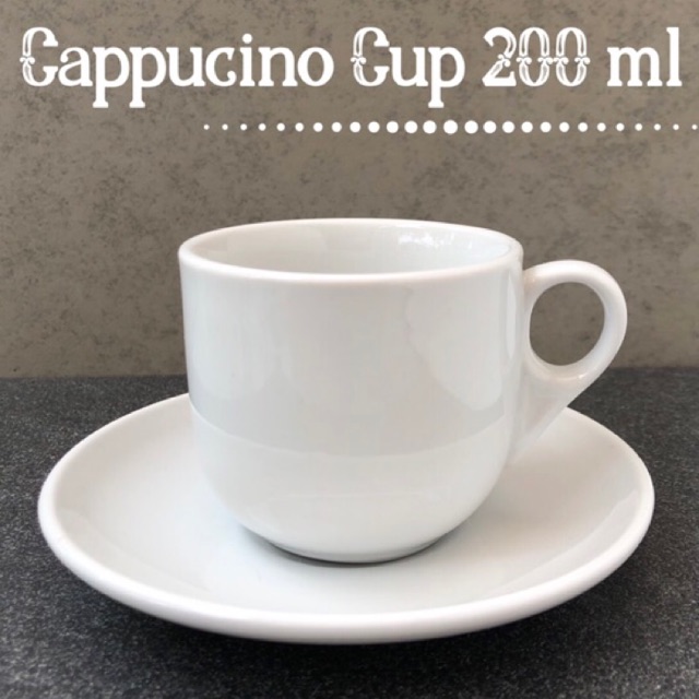 Cangkir Cappucino I Cangkir Kopi Susu Keramik I Cappucino Cup | Shopee