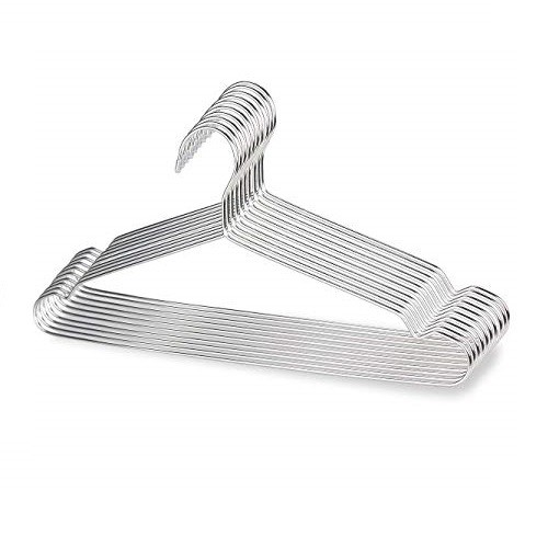 HANGER BAJU KAWAT STAINLESS GANTUNGAN BAJU ISI 10 PCS HANGER BAJU KAWAT STAINLESS GANTUNGAN BAJU ISI 10 PCS