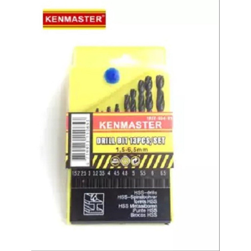 ST MATA BOR BESI SET 1.5mm - 6.5mm ISI 13 PCs PER SET Murah