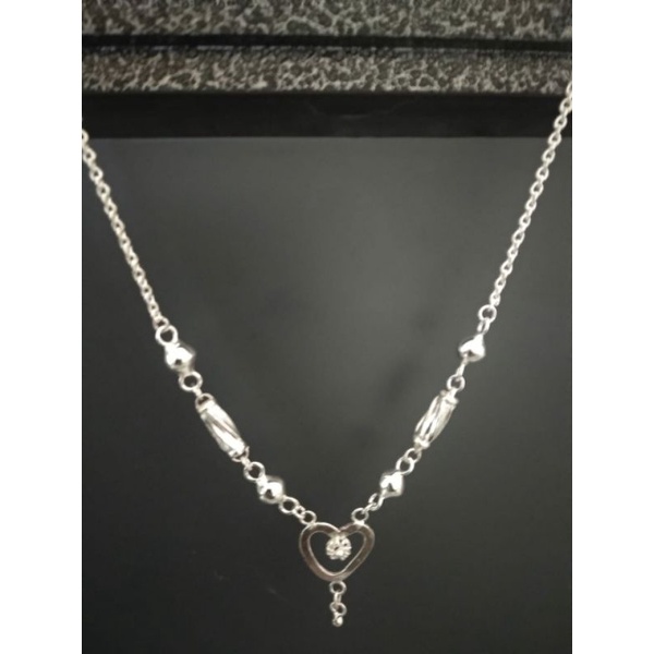 kalung mainan love perak murni murah berkualitas