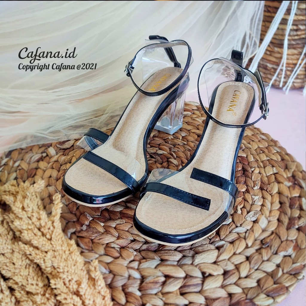 Sandal Wanita Heels Kaca Vanya SDH212
