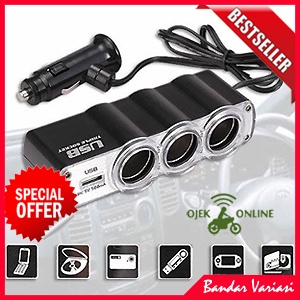 Socket Lighter Mobil Colokan Lighter USB Charger Hp