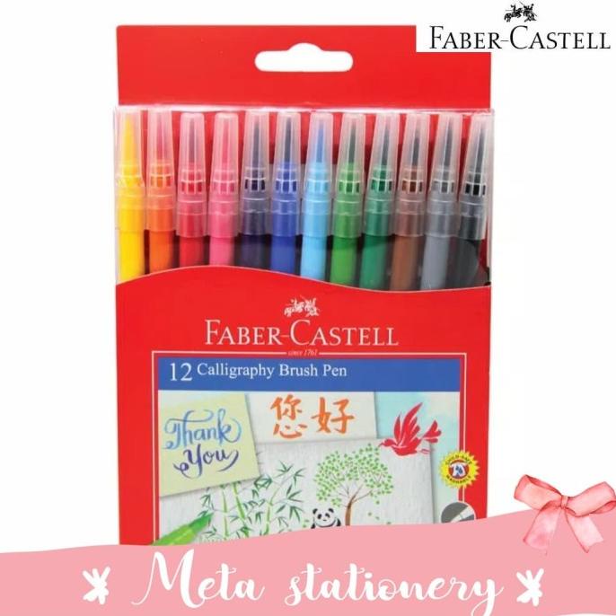 

[[COD]] Calligraphy Brush Pen Faber Castell 12 warna EKSLUSIF Kode 1140