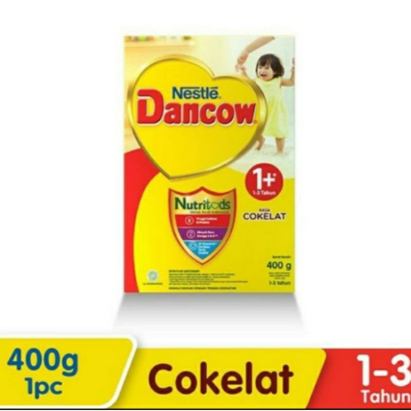 Susu Dancow Coklat 1+ 400gr muraah expayed Mei 2021