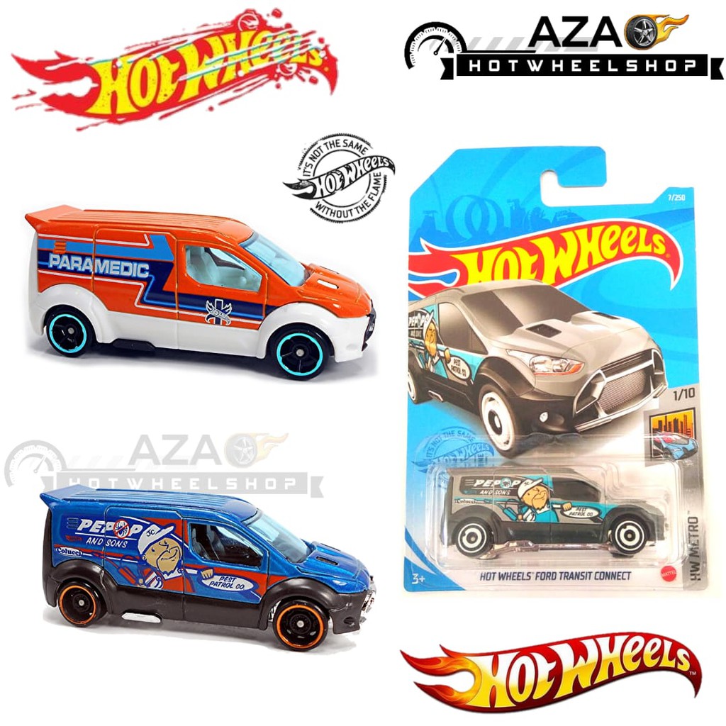 Diecast Hot Wheels FORD TRANSIT CONNECT All Series HW Hotwheels Mobil Mainan Anak