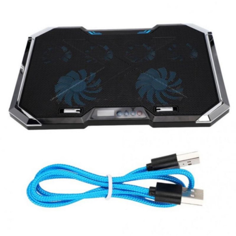 Kipas laptop / coolingpad Coolingpad Nuoxi Q8 / coolingpad Nuoxi gaming x / cooling pad laptop lampu /kipas laptop bagus