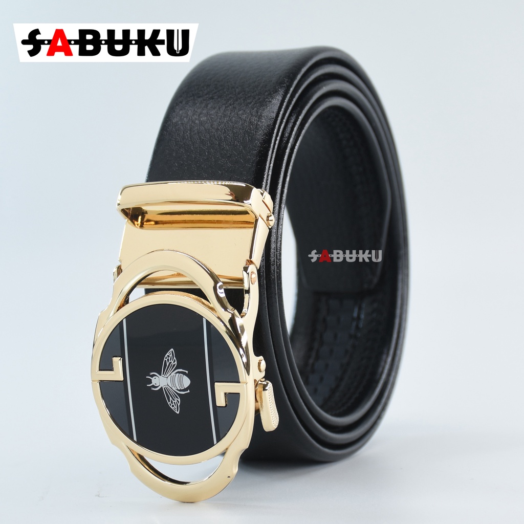 Ikat Pinggang Pria Tipe Rell Otomatis Outo Lock PU Kulit Fhasion Korea Mewah - 063
