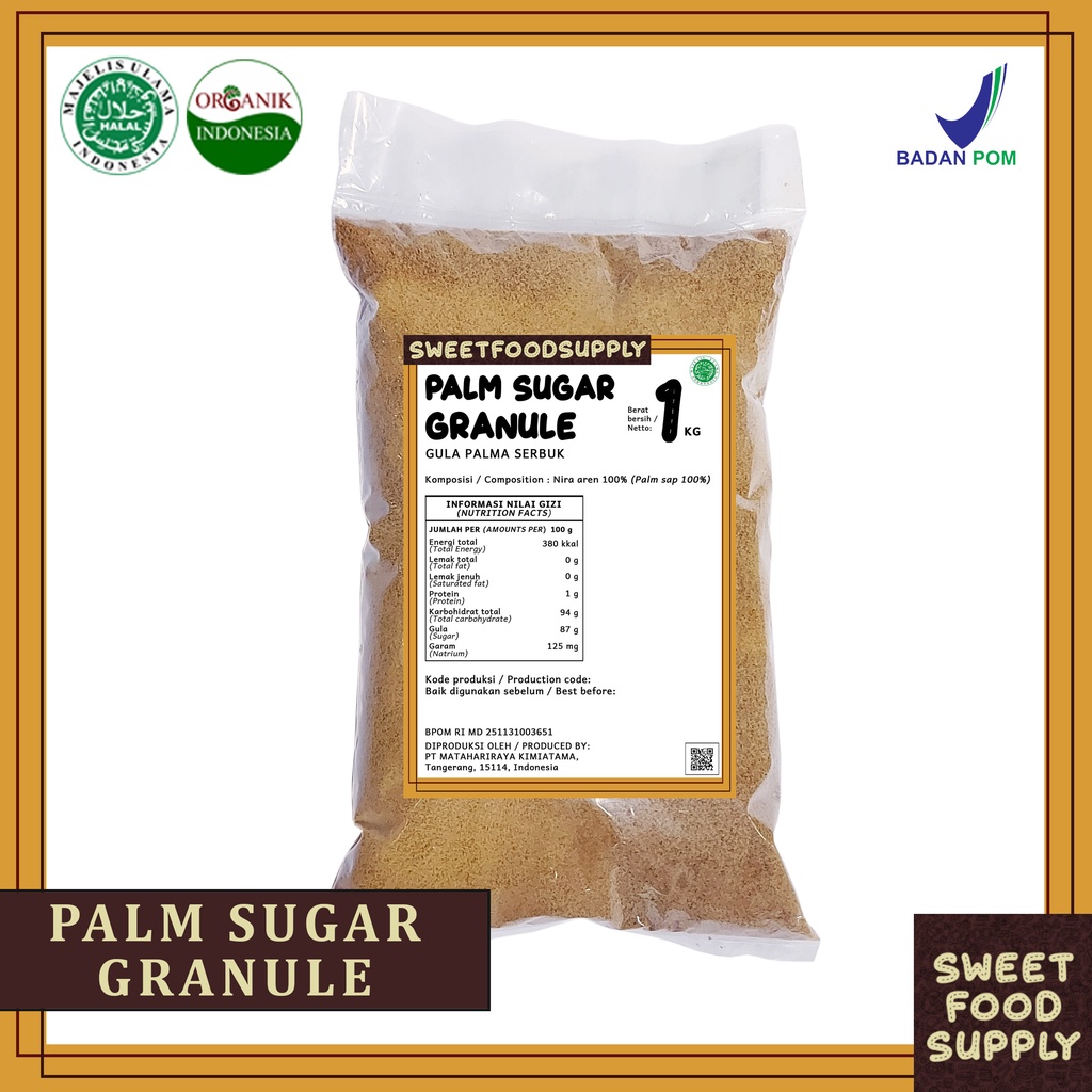 

Palm Sugar Granule/Gula Aren 1kg