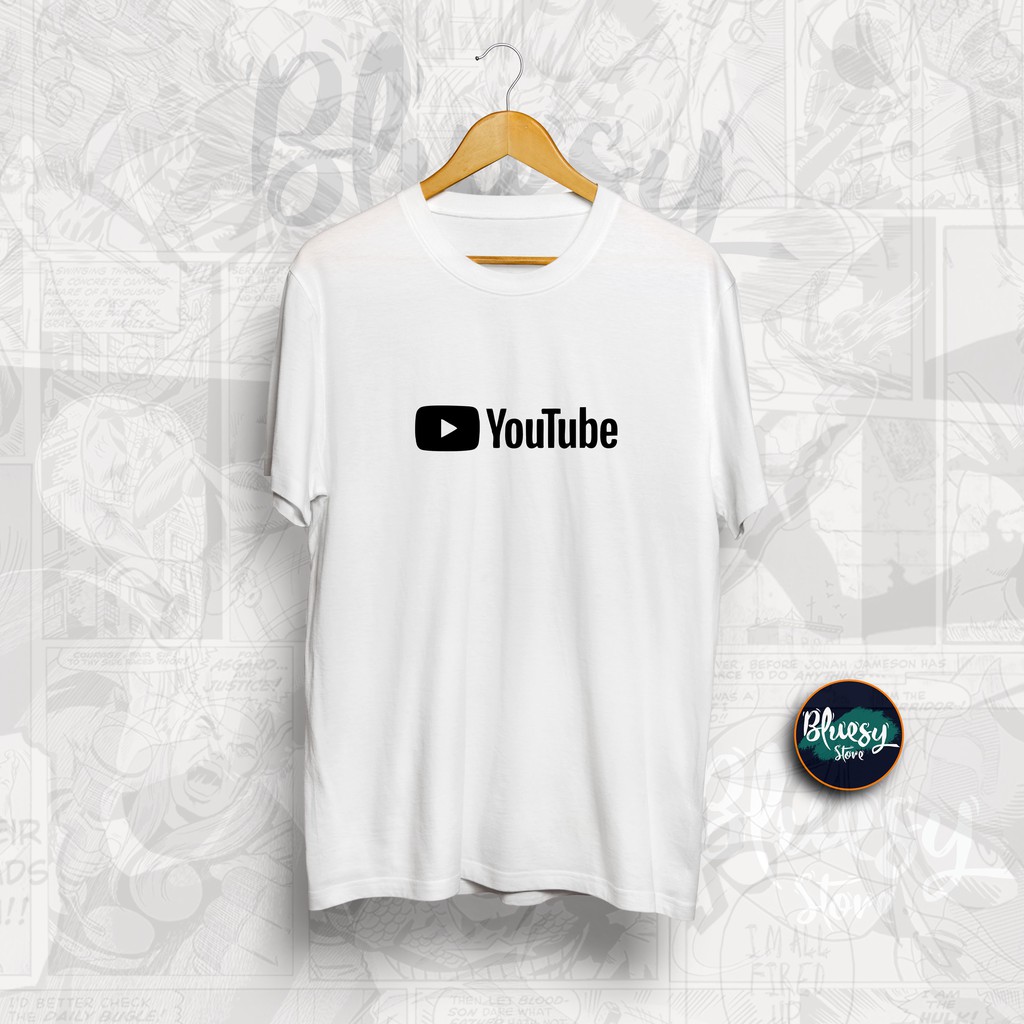 Baju Kaos YOUTUBE LOGO SIMPLE PREMIUM TSHIRT DISTRO QUALITY