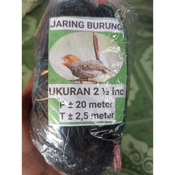 Jaring burung warna hitam Panjang ± 20M~Siap pakai