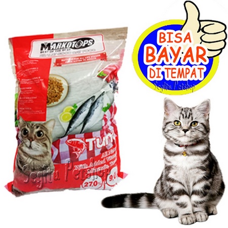 MAKANAN KUCING MURAH PAKAN KUCING ANGGORA PERSIA MARKOTOP ADULT KEMASN 1KG