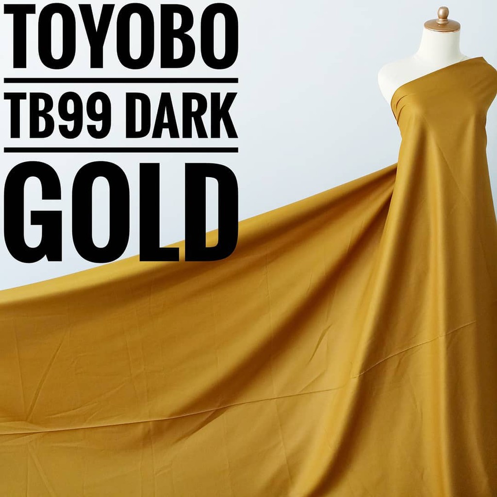 Kain Meteran Katun Toyobo TB99 Dark Gold (0.5M)