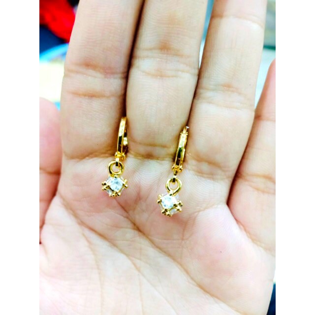 Super Sale! Anting wanita anting bola permata anting jurai anting pengganti emas anting