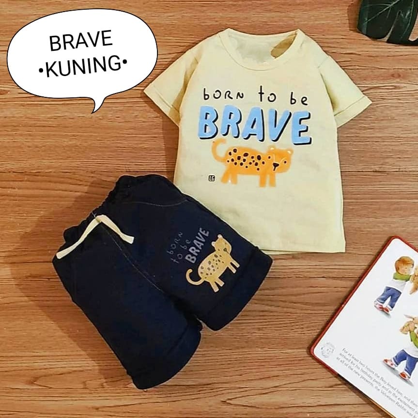 Klik Mds Setelan Baju Bayi Laki-laki Usia 0-6 Bulan Model Tshirt dan Singlet Allsize