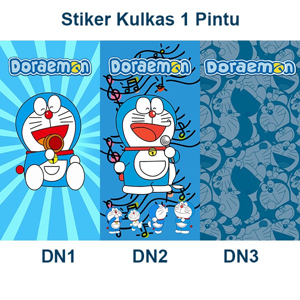 Stiker Kulkas 1 Pintu Doraemon New