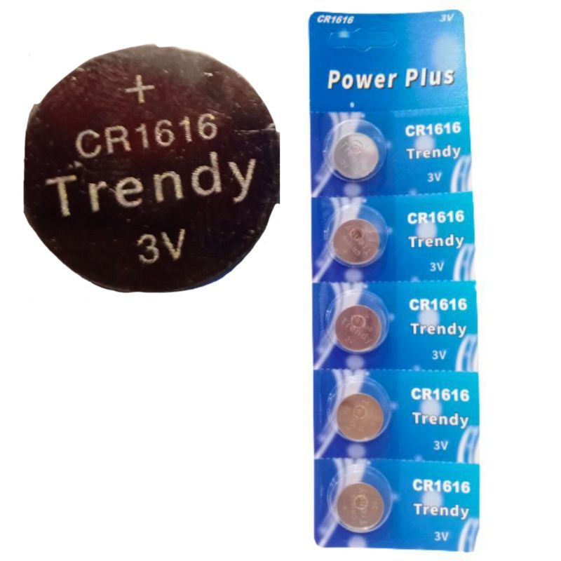 Baterai TRENDY CR1616 BATERAI JAM TANGAN/MINIM PEMBELIAN 5PCS