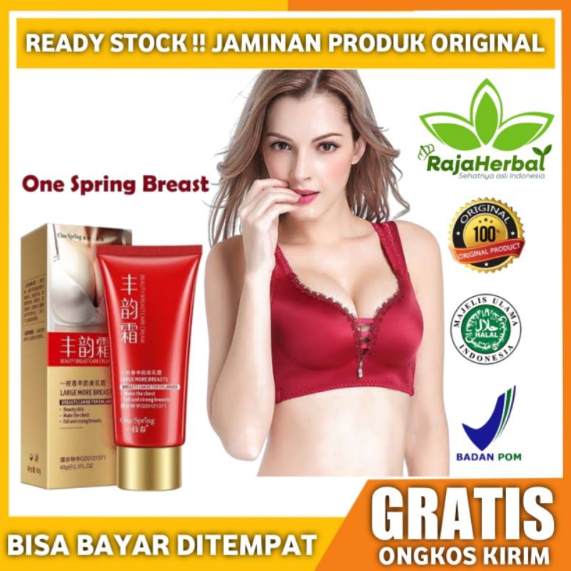 One Spring Breast Cream Beauty Pembesar Payudara - Pengencang Payudara Permanen - Upsize, Lacoco