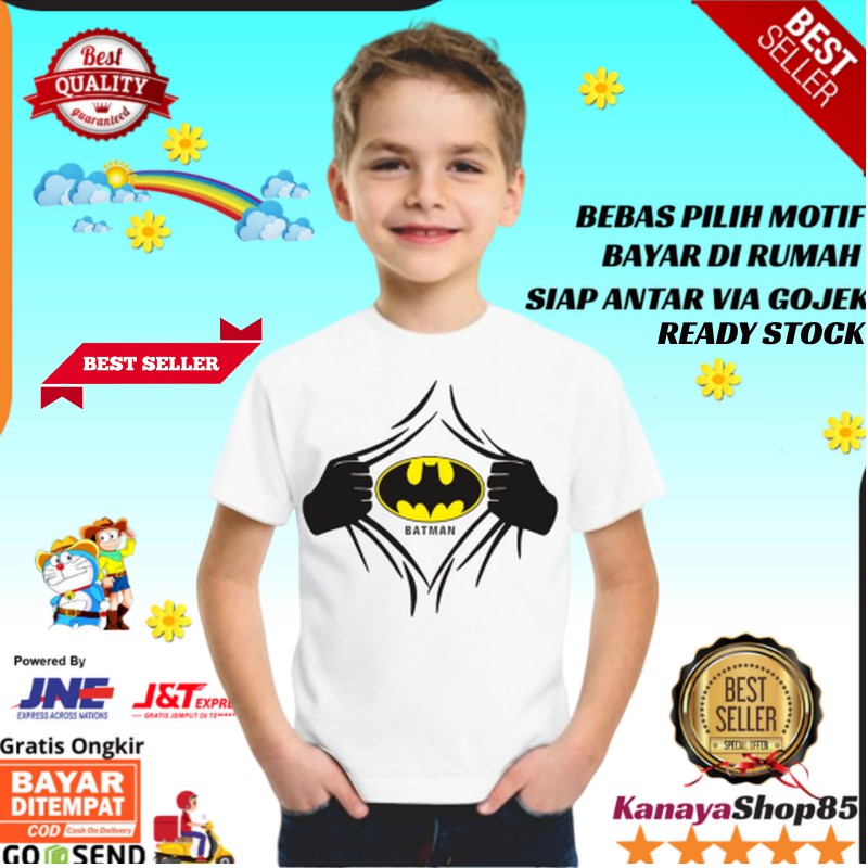 Batman Sobek  Pakaian Anak  Laki Laki Kaos Anak  Laki Laki 