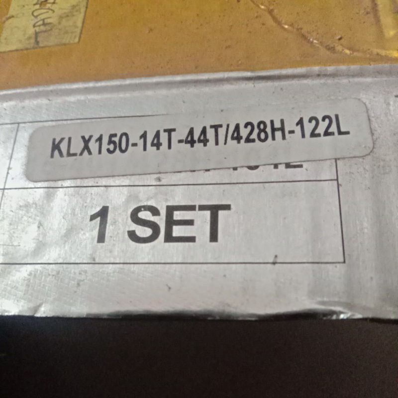 Gir Gear Belakang Depan Set + Rantai Kawasaki KLX 150 428H 44T 50T 14T REAR Sprocket 44 T 50 T Drive Chain Kit Chainkit Girset Gearset-428H 14T 44T 122L