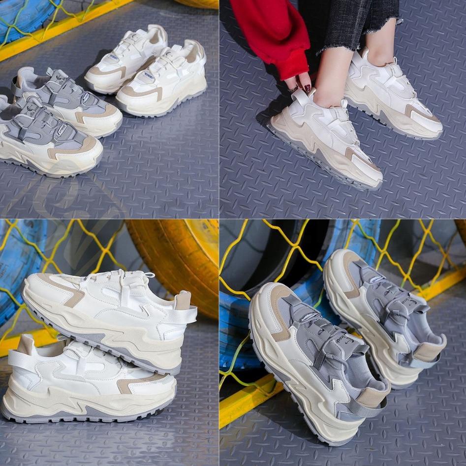 Banyak Dipakai.. SOVELLA Skylar Sepatu Sneaker Olahraga Kasual Kets Abu-Abu Wanita Import